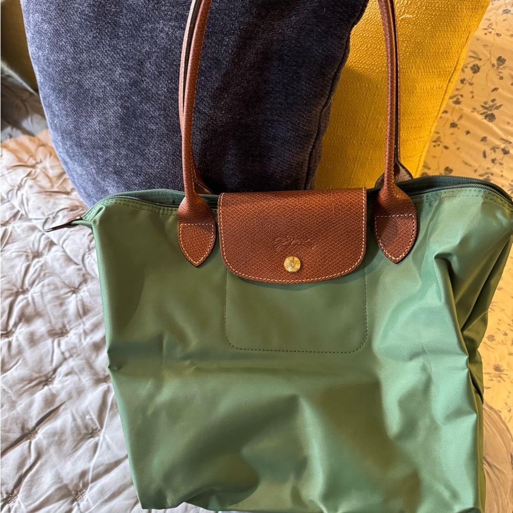 LONCHAMP LE PLIAGE ORIGINAL M TOTE BAG SAGE GREEN